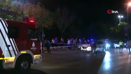 Hız yapan motosiklet metrelerce sürüklendi