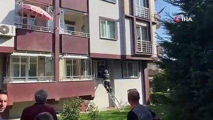 Koca apartmanı boşalttılar. Korku dolu anlar yaşandı