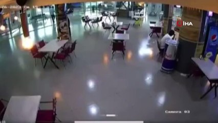 Fren yerine gaz'a basınca soluğu otobüs terminalinde aldı