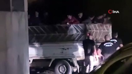 Artvin’de bir kamyonet dolusu kaçak göçmen yakalandı