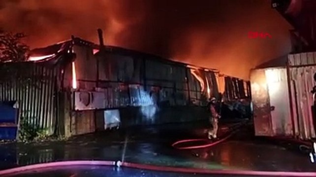Sarıyer Maslak’ta dönüşüm tesisinde yangın: Ekipler seferber oldu
