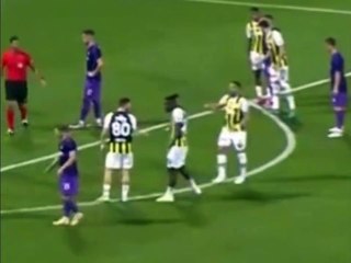 Fenerbahçeli yıldızlar Maribor maçında sahada kavga etti