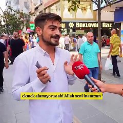 Türk genci sokak röportajında isyan etti: Allah’ım ben niye Suriyeli değilim
