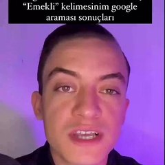 Google'a bir Türkçe bir de İngilizce emekli yazın görün gerçekleri. Zavallı emekliler... İyi ki Google var