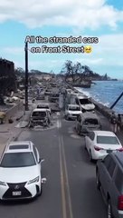 Hawaii’nin haline bakın. Denizin kenarındaki arabalar bile kül oldu