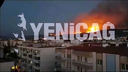 Çanakkale'de alevler Radar Tepesi'ne doğru ilerliyor. Yaşar Gürsoy Çanakkale'den bildiriyor