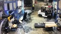 Forklift ile duvar arasına sıkışan işçi hayatını kaybetti