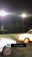 Şanlıurfa'da Roket Lig. Halı sahada arabalarla futbol maçı yaptılar