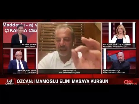 Tanju Özcan'dan İmamoğlu için bomba iddia. Canlı yayında açıkladı