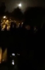 Meteorun düşüşü Üsküdar'dan çekildi... Düştüğü yerden ses geldi