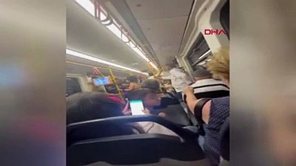 Metroda eşini başka bir kadınla yakaladı. "Beni bunun için mi öldüreceksin?" diye bağırdı