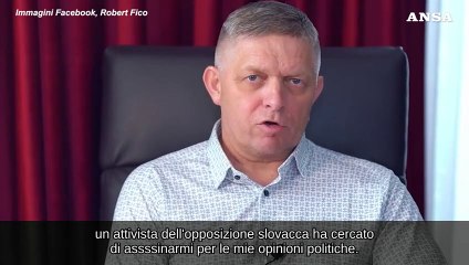 Robert Fico in video dopo l'attentato: "Perdono l'attentatore"