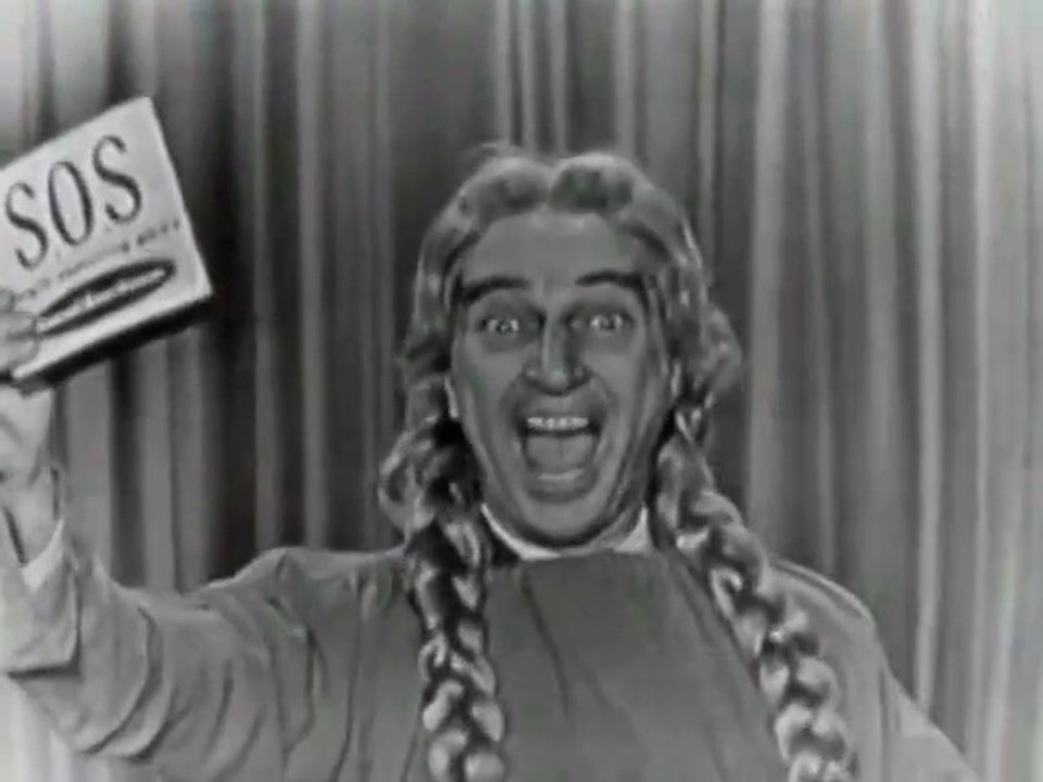 1960s SOS scrubbing pads TV commercial - Durwood Kirby & Dorothy Loudon