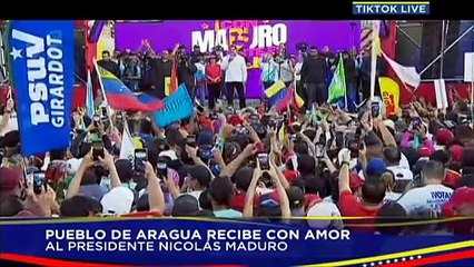 Aragua se desborda de amor y felicidad para recibir al Presidente Nicolás Maduro