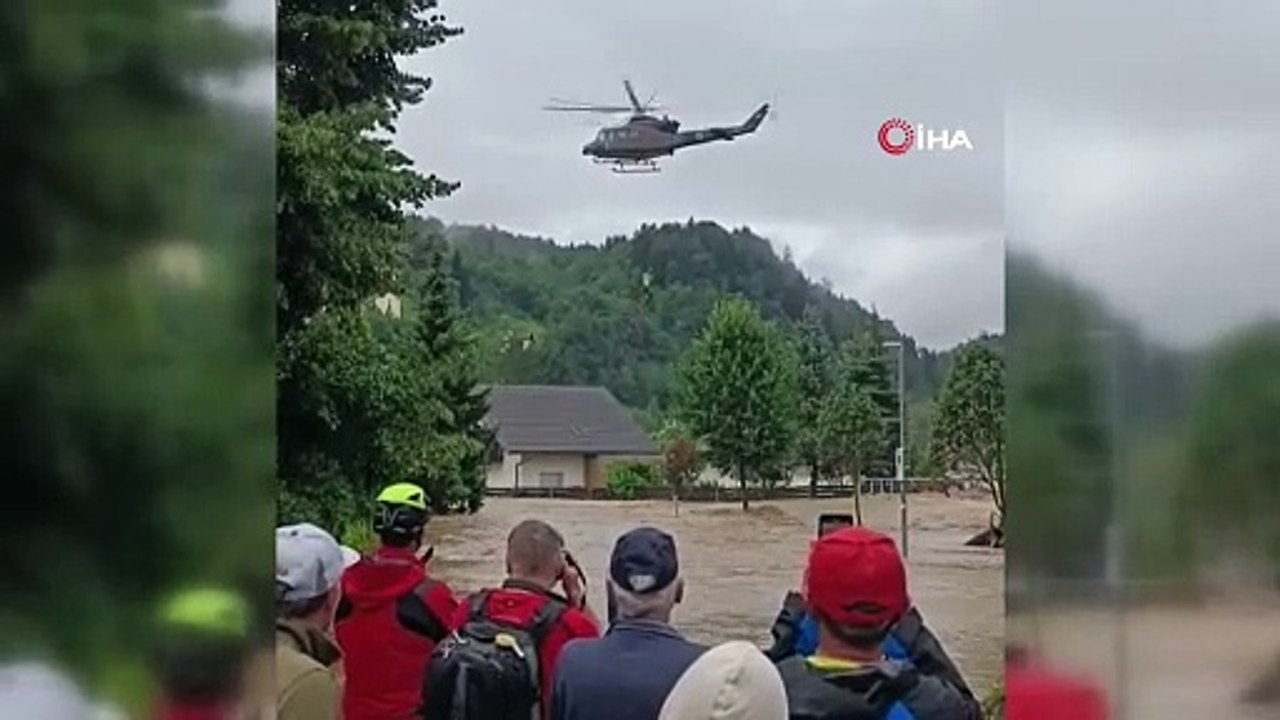 Slovenya'yı sel vurdu. Vatandaş,  'bin yıldır b...