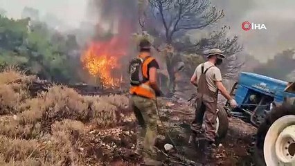 Yunanistan alev alev yanıyor. 24 saatte 66 yangın