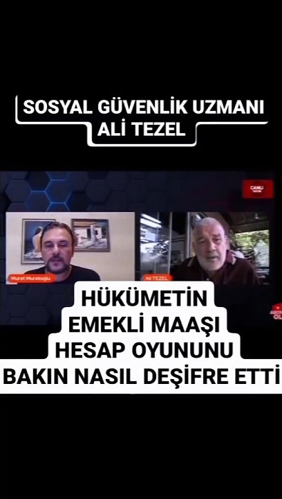 Ali Tezel hükümetin emekli maaşı oyunu canlı yayında deşifre etti