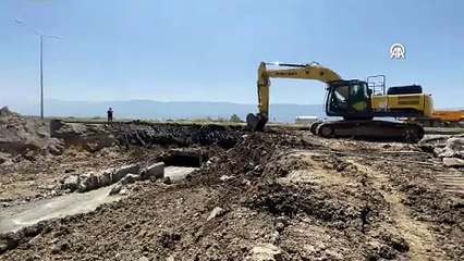 Bolu'da çalışma başlatıldı. Su taşkınlarında hasara uğramıştı