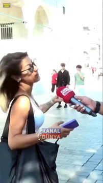Sokak röportajında konuşan İranlı kadın: ‘İran’dan kaçtım geldim burası da İran gibi oldu’