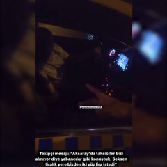 Türk çift taksiler almayınca yabancı taklidi yaptı. 200 lira isteyen taksici Türk olduklarını öğrenince kaçtı