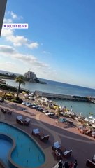 Suriye'nin sahil kenti Lazkiye'den Türk Basketbolcu görüntüler paylaştı. Hani burada savaş nerede?