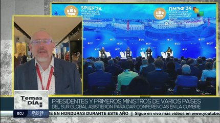 !Cumbre global! Avanza Foro Económico Mundial en Rusia rumbo a un mundo multipolar