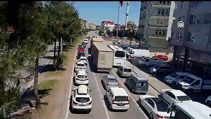 Samsun-Ordu kara yolunda trafik durma noktasına geldi