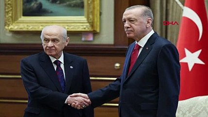 Erdoğan, MHP lideri Bahçeli'yi kabul etti