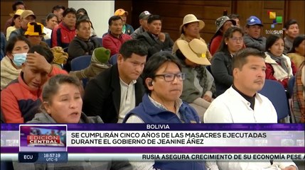 Download Video: En Bolivia continúa paralizado el juicio contra 24 personas acusadas por 2 masacres