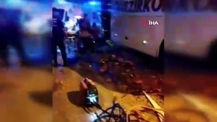 Yolcu otobüsü tuğla yüklü TIR'a çarptı: 1 ölü, 9 yaralı