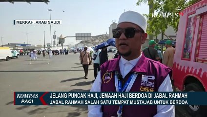 Jelang Puncak Haji, Jemaah Haji Berdoa di Jabal Rahmah