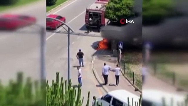 Seyir halindeyken yandı. Kullanılamaz hale geldi