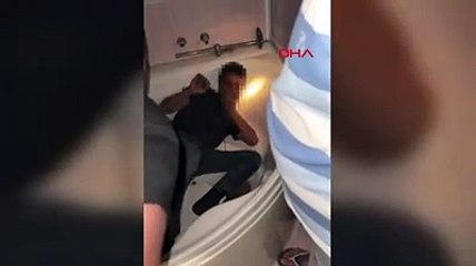 Küvette yakalanan yağmacıya meydan dayağı! ‘Beni bırakın’ diye yalvardı