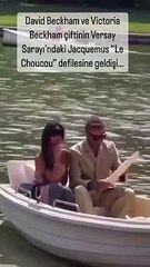 David Beckham ve Victoria Beckham dünyaca ünlü defileye sandalla geldi