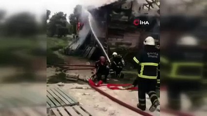 Çocukların oyunu ahır ve samanlık yaktı