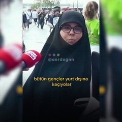 AKP'ye tepki gösteren çarşaflı kadın ezber bozdu: Allah beter etsin bu oy verenleri