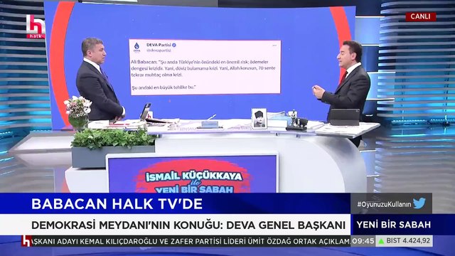 Ali Babacan: İkinci turda Erdoğan kazanırsa Türkiye'yi ekonomik felaket bekliyor