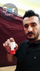 Oy kullanırken Kılıçdaroğlu'na el hareketi yaptı. Utanmadan paylaştı