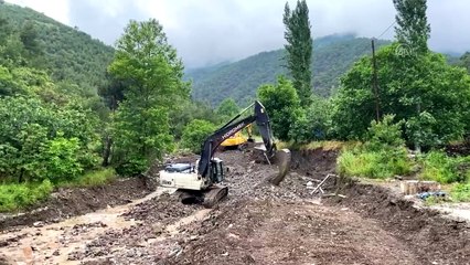 Sele kapılan otomobildeki 2 kişi kayboldu