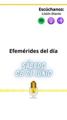 Efemérides | Sábado 08 de Junio 2024