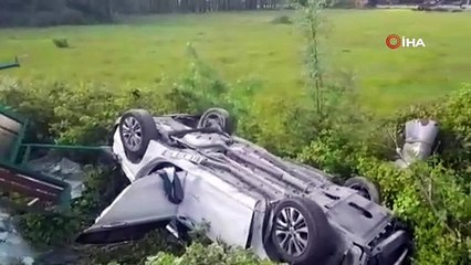 D-100’de cip ile otomobil çarpıştı: 1 ölü, 2 yaralı