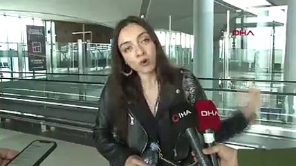 Merve Dizdar oy atmak için yurda döndü