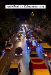 Depremin vurduğu Kahramanmaraş'ta AKP'nin aldığı oy için şehirde çılgın kutlama yapıldı