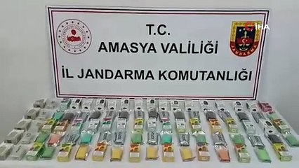 Amasya’da jandarmadan kaçak elektronik sigara operasyonu