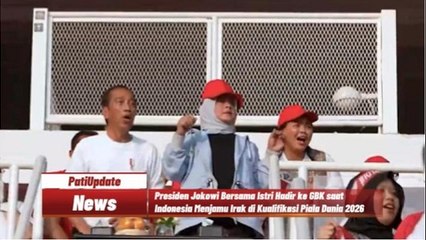 Keseruan Jokowi dan Istri Ketika Dukung Timnas Indonesia di GBK