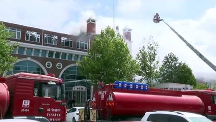 Özel bir hastanede yangın paniği