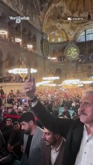 Erdoğan Ayasofya’da seçim yasaklarını ihlal etti