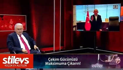 Kılıçdaroğlu videosu açıldı, Binali Yıldırım stüdyoya geldiğini zannetti. Canlı yayında ilginç anlar