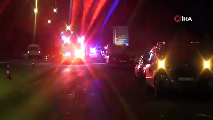 Demir yüklü tıra ok gibi saplandı