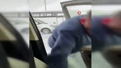 Kuzey Marmara Otoyolu’nda dolu yağışı etkili oldu